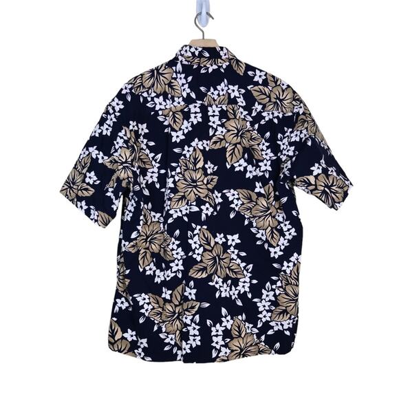 Pierre Cardin Mens XL Tropical Hawaiian Print Button Down Shirt - Picture 2 of 8